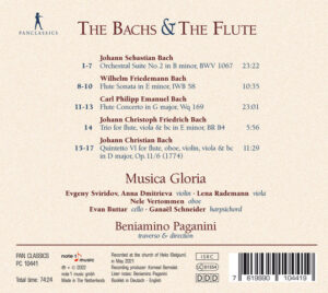 Musica Gloria - the Bachs & the Flute - CD